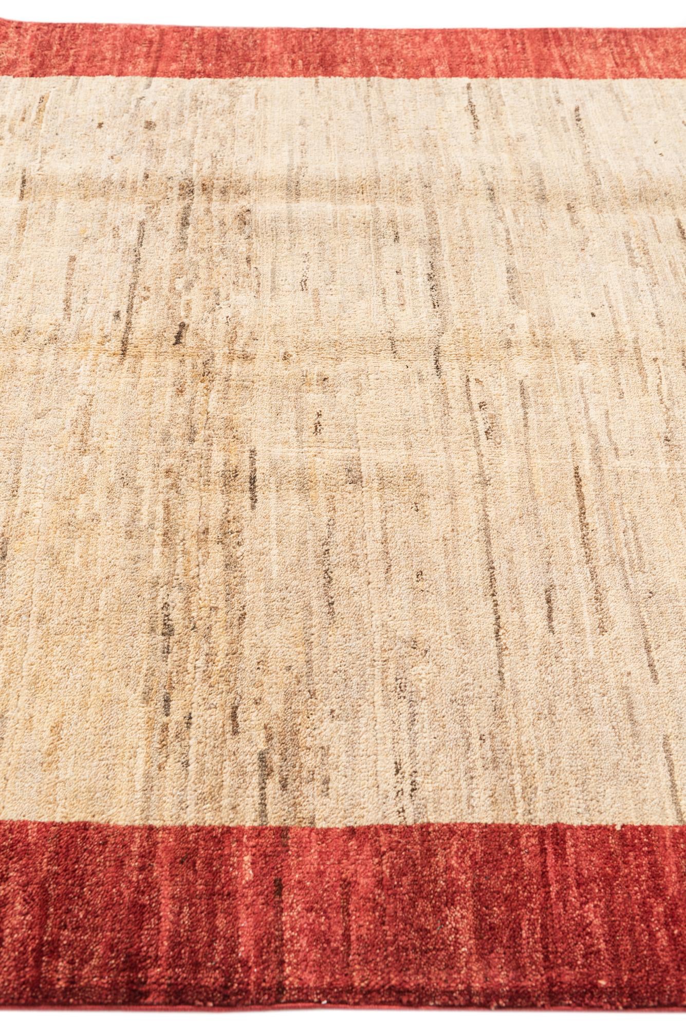 3' 10 x 5' 8 Hand Knotted Modern Ziegler Rug