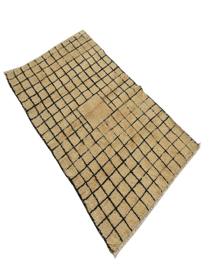 Detail image of 3' x 4' 10  Hand Knotted Modern Ziegler Wool Rug