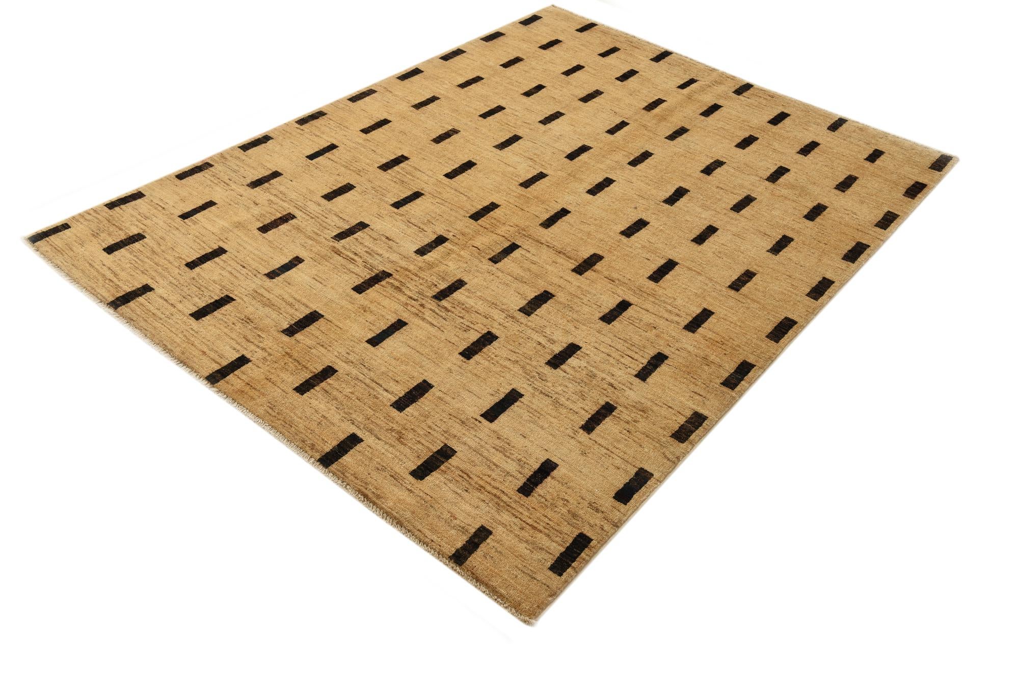 4' 10 x 6' 5 Hand Knotted Modern Ziegler Rug