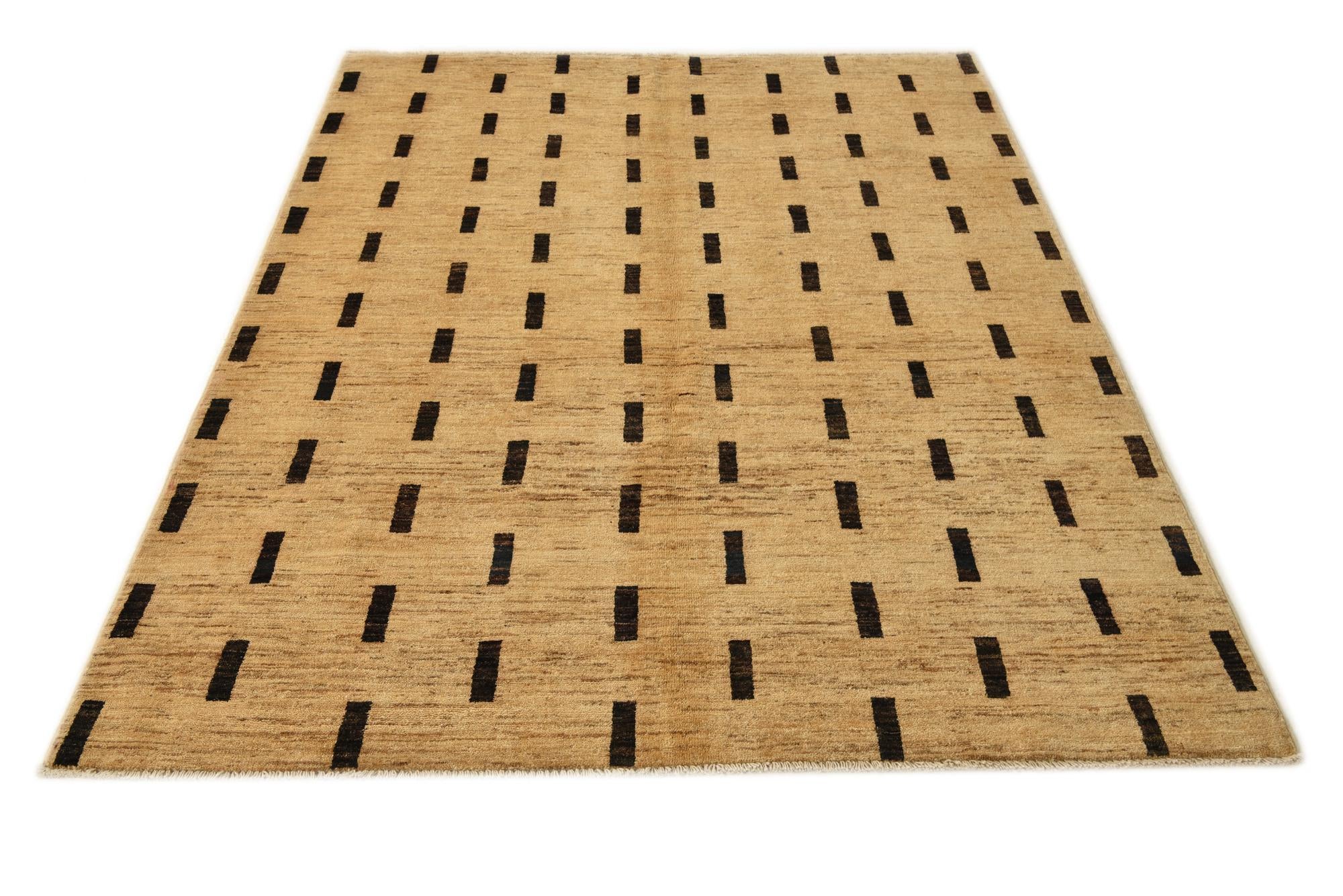 4' 10 x 6' 5 Hand Knotted Modern Ziegler Rug