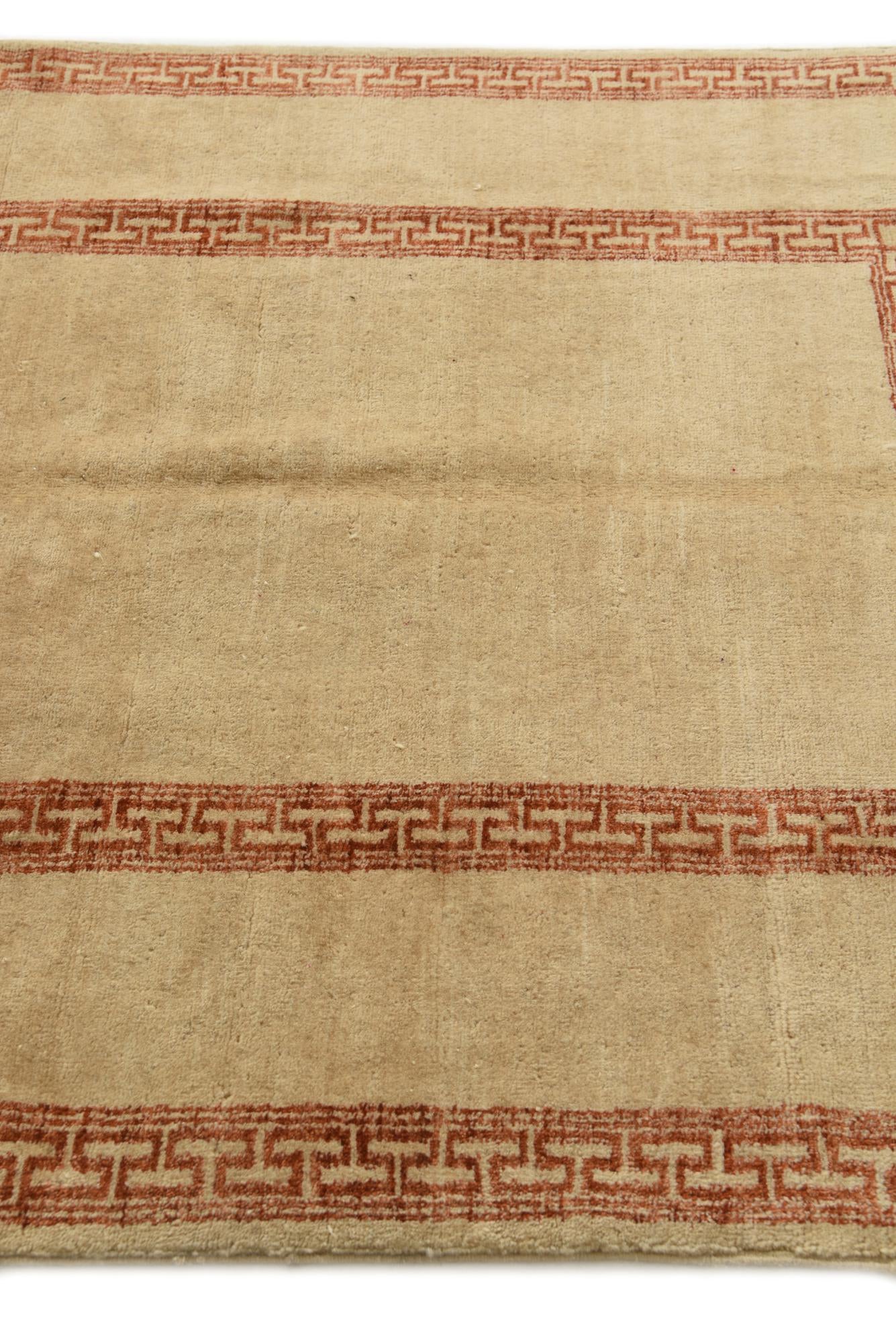 4' 1 x 6' 2 Hand Knotted Modern Ziegler Rug