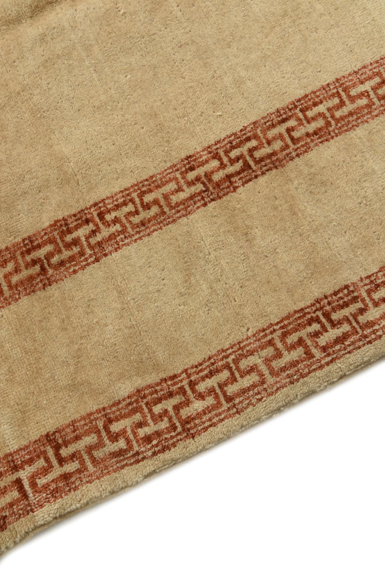 4' 1 x 6' 2 Hand Knotted Modern Ziegler Rug