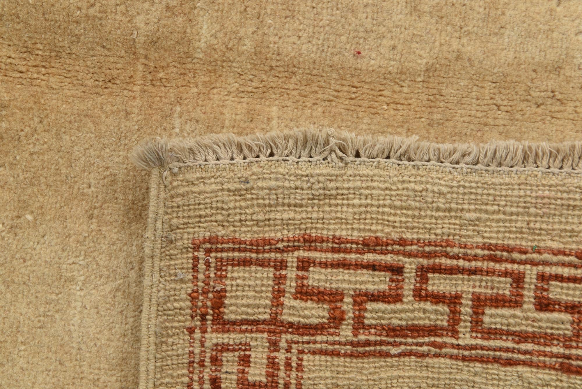4' 1 x 6' 2 Hand Knotted Modern Ziegler Rug
