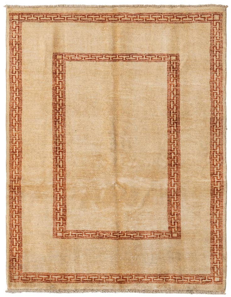 Detail image of 4' 1 x 6' 2 Hand Knotted Modern Ziegler Rug