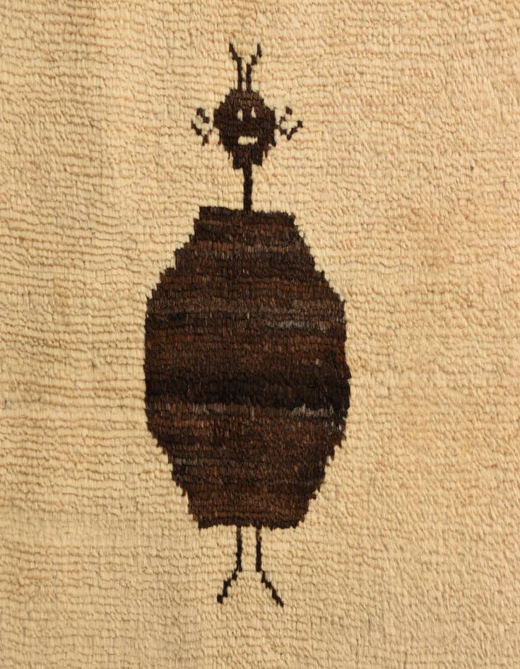 Detail image of 4' 1 x 6' 1  Hand Knotted Modern Ziegler Rug