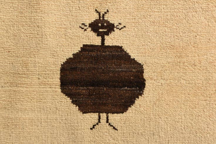 Detail image of 4' 1 x 6' 1 Hand Knotted Modern Ziegler Rug