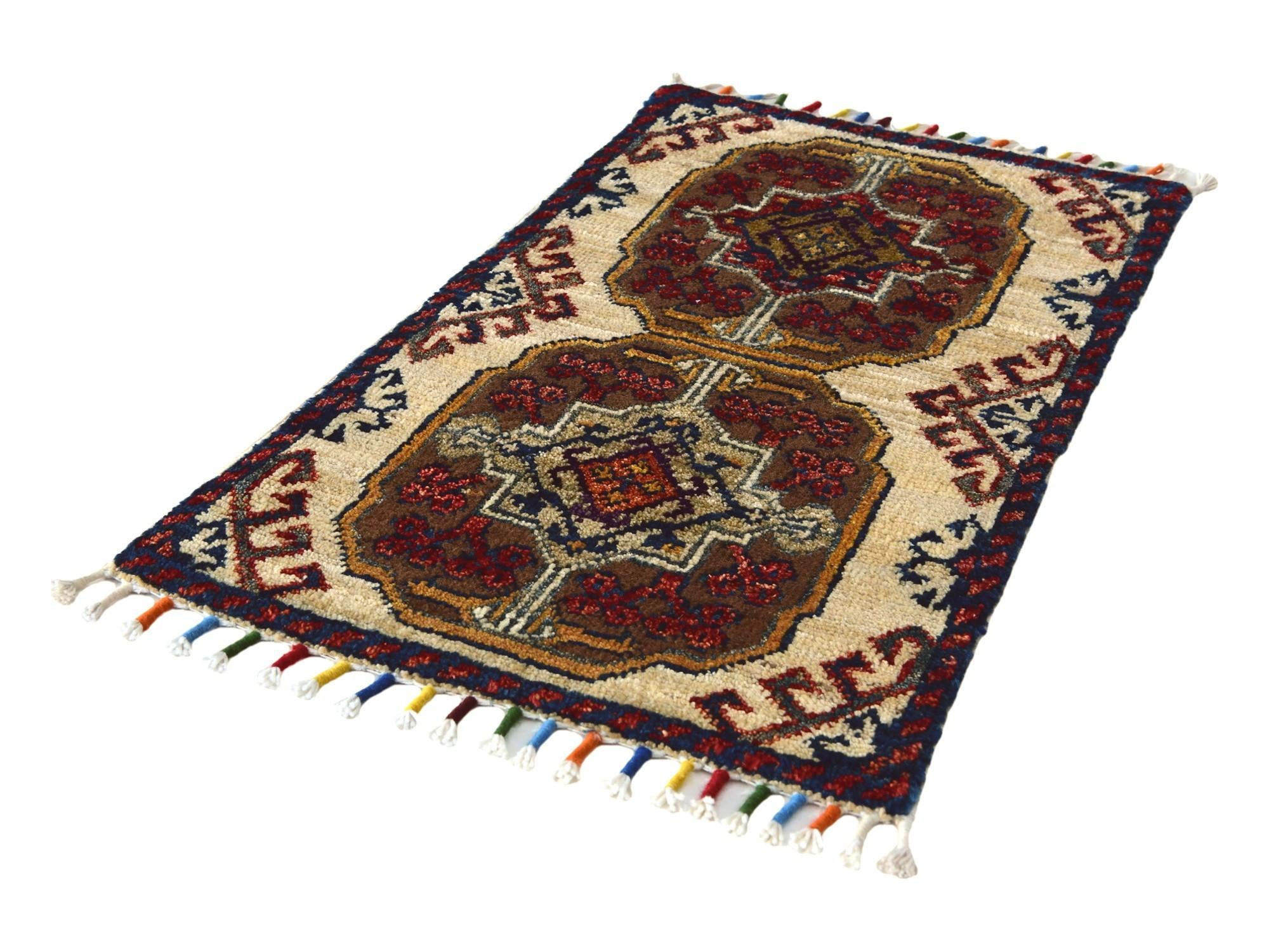 1' 5 x 2' Hand Knotted Modern Ziegler Rug