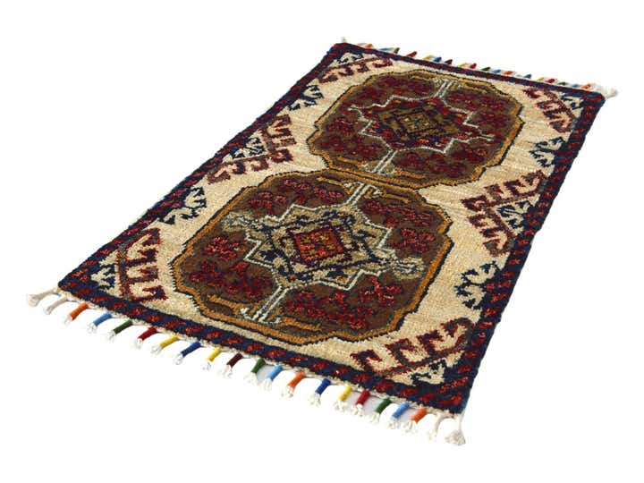 1' 5 x 2' Hand Knotted Modern Ziegler Rug