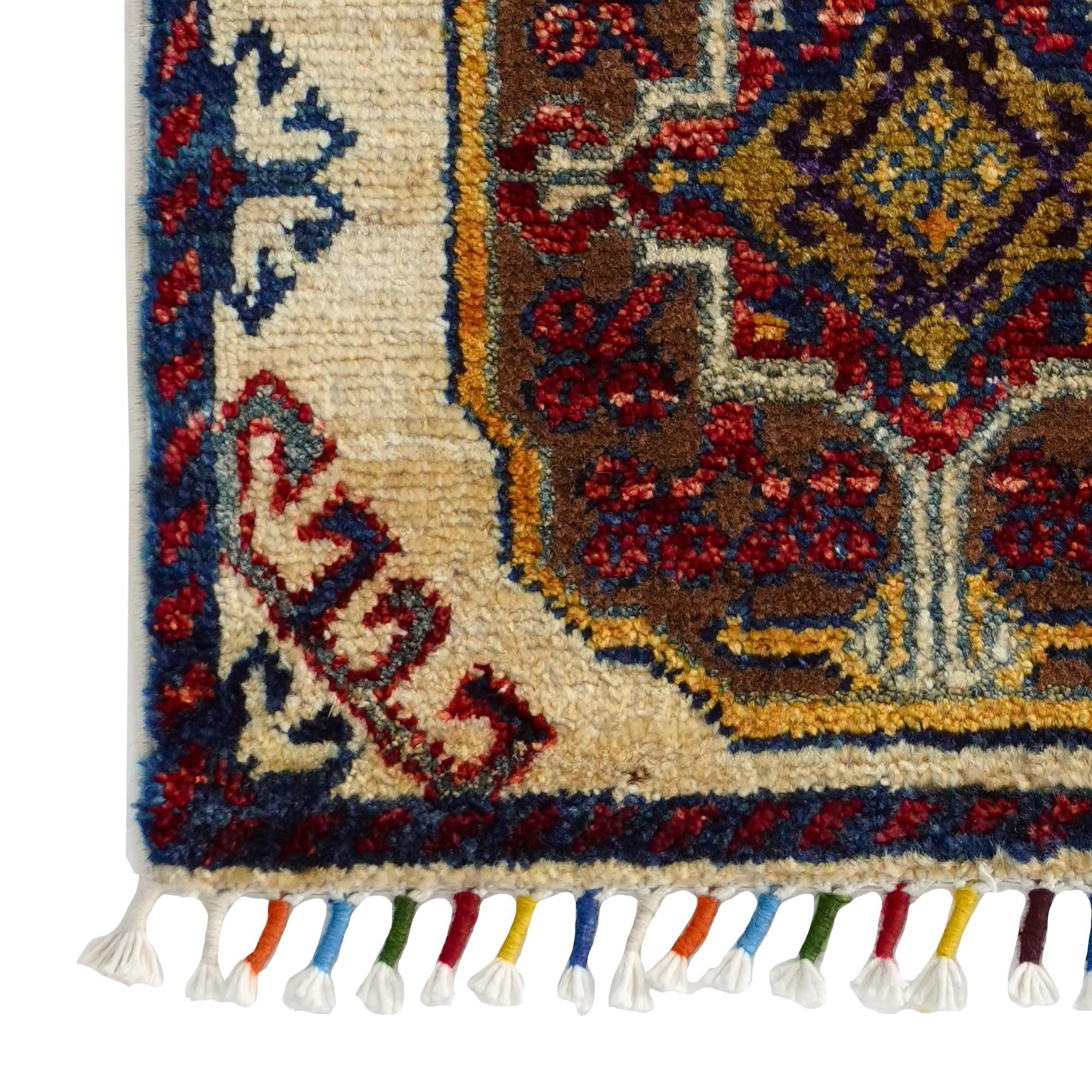 1' 5 x 2' Hand Knotted Modern Ziegler Rug