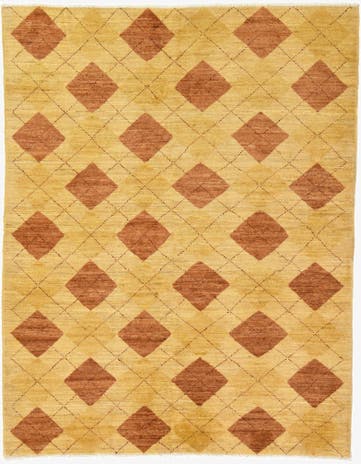 4' 9 x 6' Hand Knotted Modern Ziegler Oriental Rug