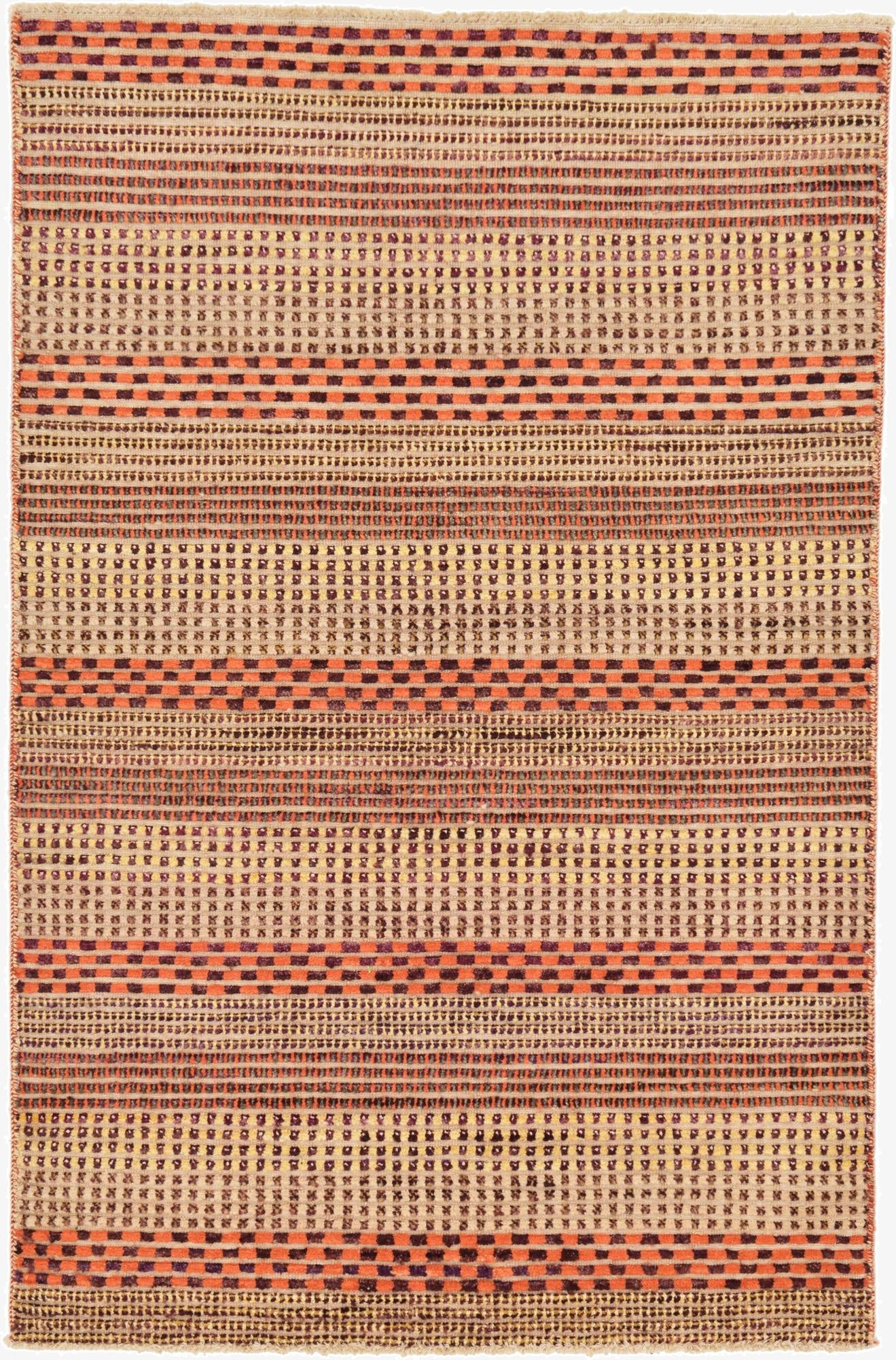 3' 10 x 6'  Hand Knotted Modern Ziegler Rug