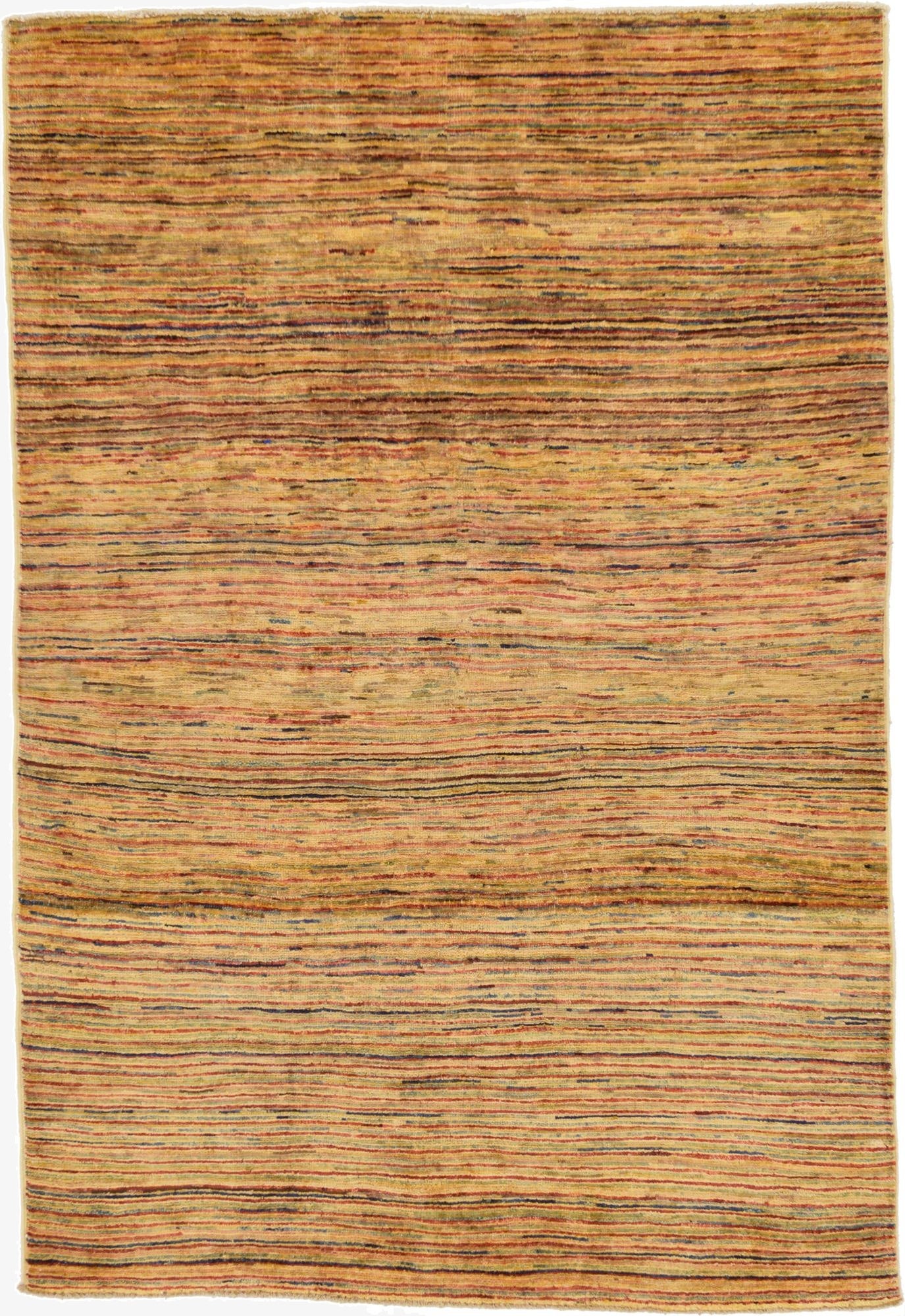 3' 8 x 5' 5  Hand Knotted Modern Ziegler Oriental Rug
