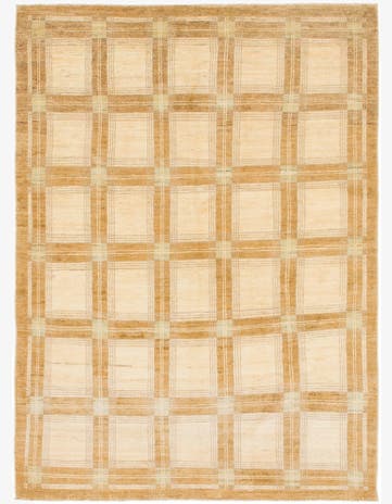 4' 7 x 6' 6 Hand Knotted Modern Ziegler Rug