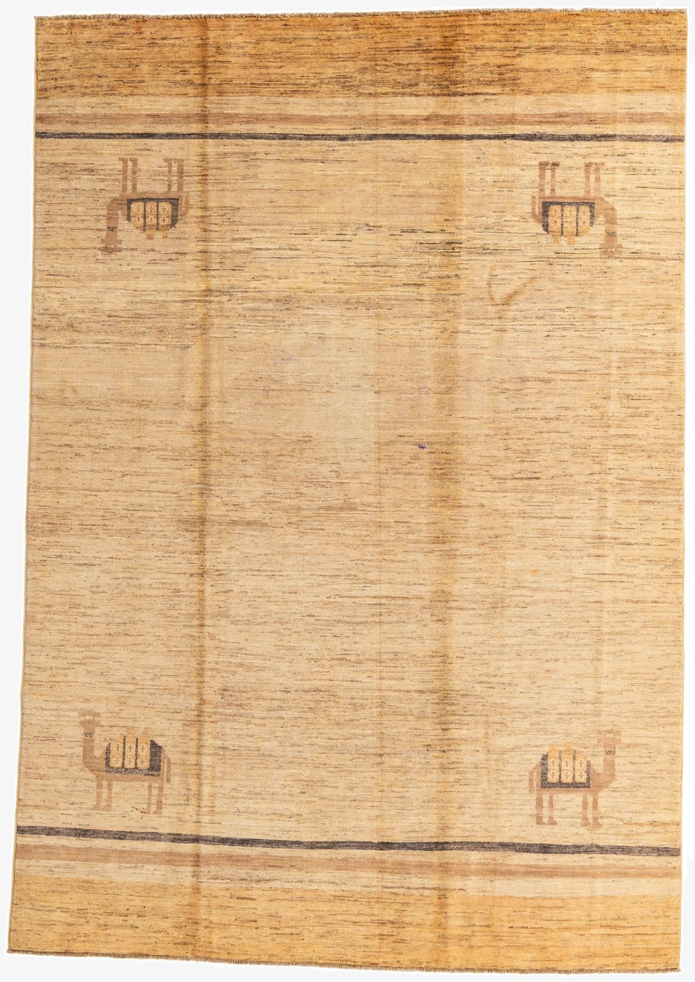 6' 8 x 9' 7  Hand Knotted Modern Ziegler Rug