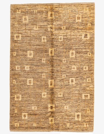 4' x 6' Hand Knotted Modern Ziegler Rug