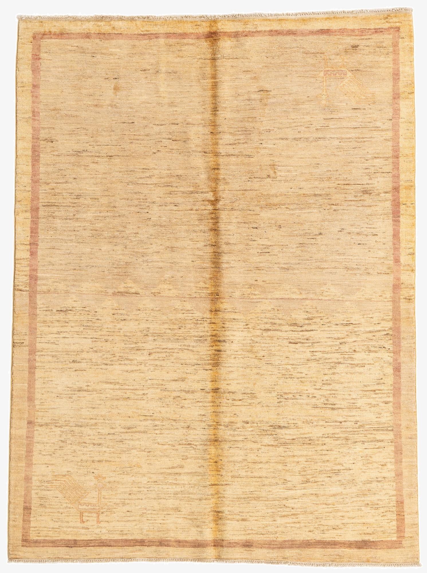 4' 9 x 6' 5  Hand Knotted Modern Ziegler Rug