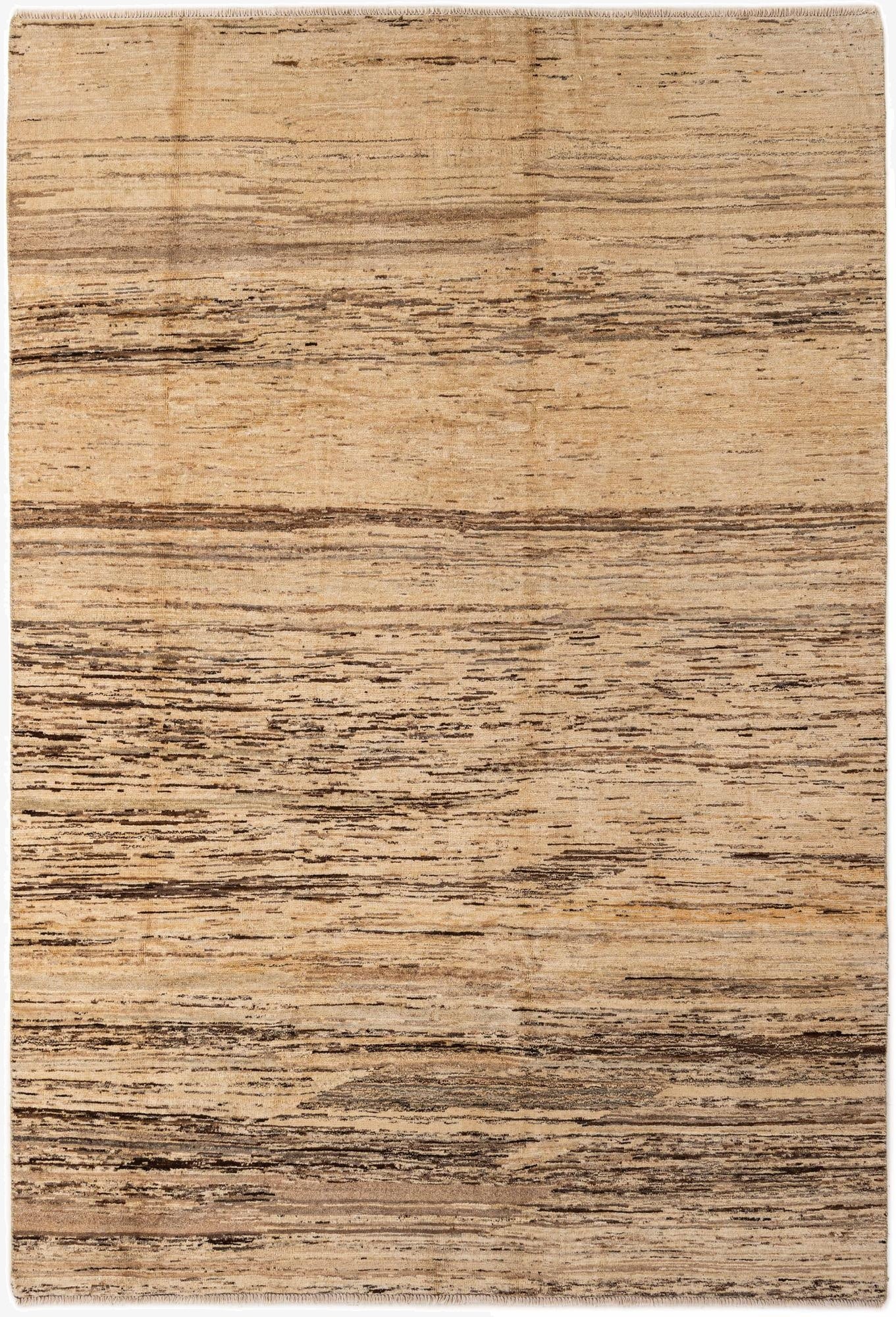 6' 4 x 9' 3  Hand Knotted Modern Ziegler Wool Rug