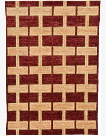 6' 8 x 9' 8 Hand Knotted Modern Ziegler Oriental Rug