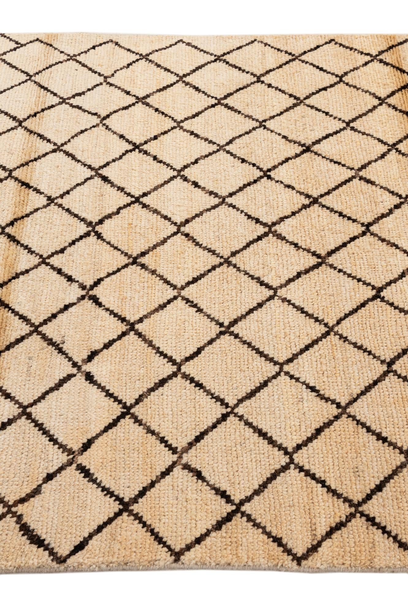 3' 9 x 5' 11 Hand Knotted Moroccan Rug
