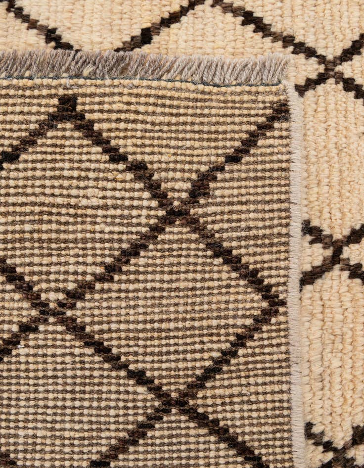 Detail image of 3' 9 x 5' 11  Hand Knotted Moroccan Rug