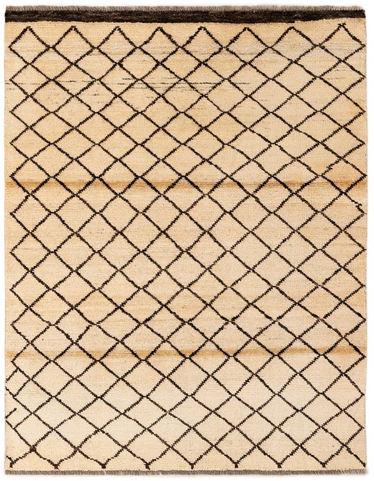 Detail image of 3' 9 x 5' 11 Hand Knotted Moroccan Rug