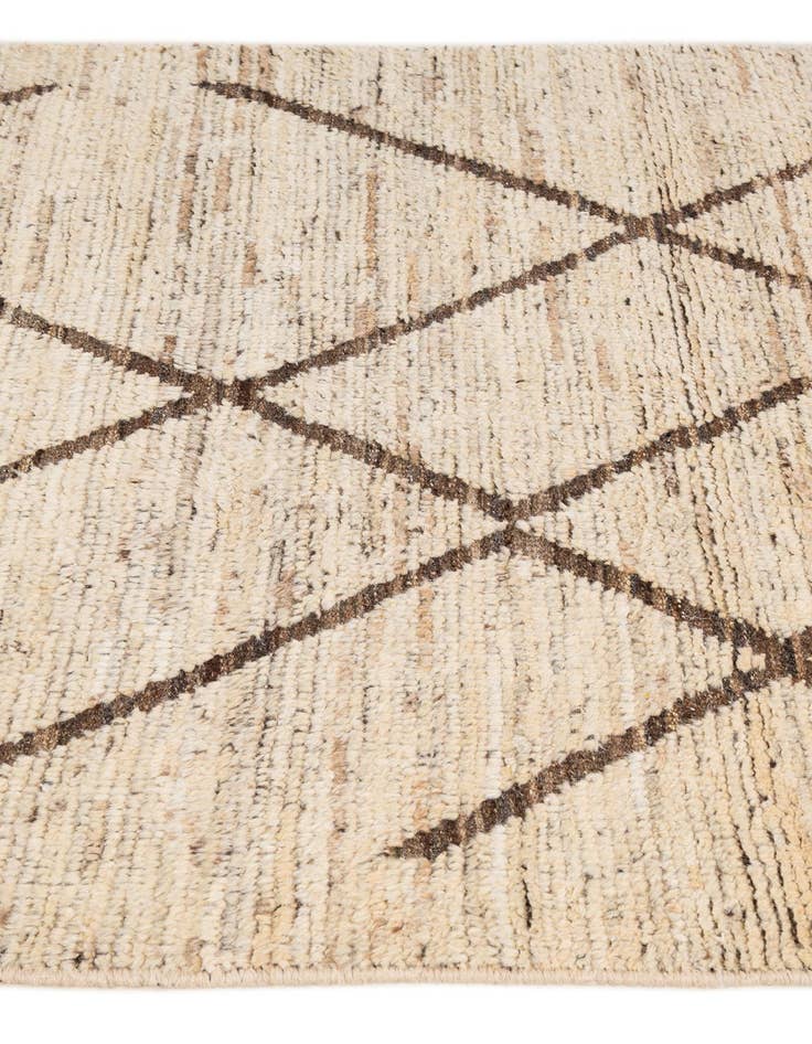 Detail image of 4' x 5' 10  Hand Knotted Moroccan Wool Rug