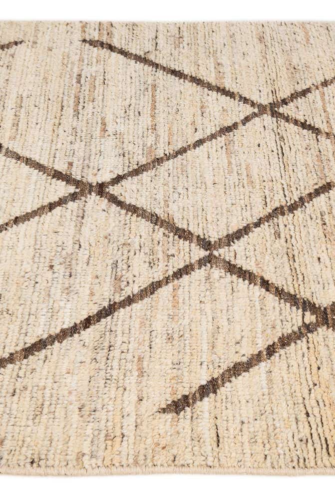 4' x 5' 10 Hand Knotted Moroccan Wool Rug