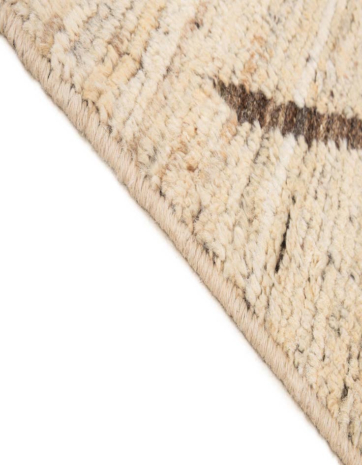 Detail image of 4' x 5' 10  Hand Knotted Moroccan Wool Rug