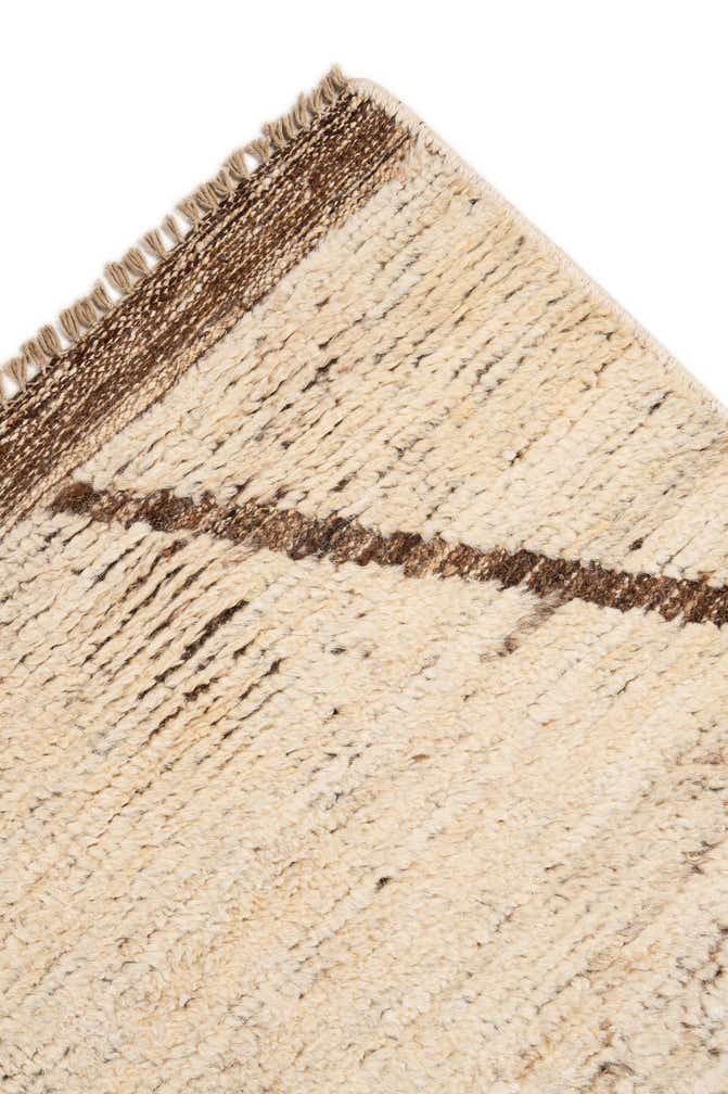 4' x 5' 10 Hand Knotted Moroccan Wool Rug