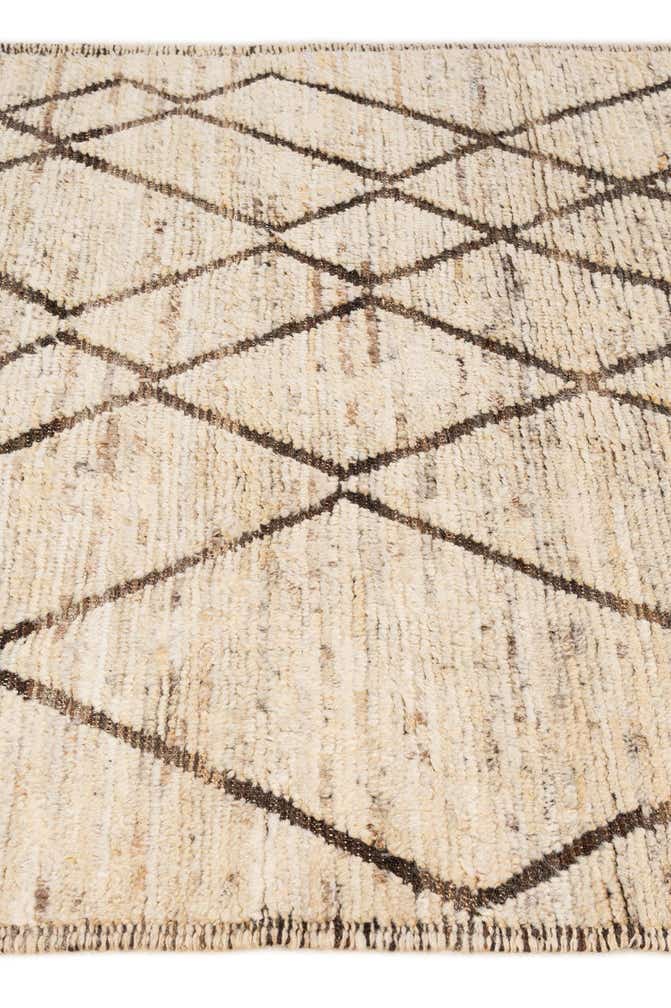 4' 2 x 6' 7 Hand Knotted Moroccan Wool Rug