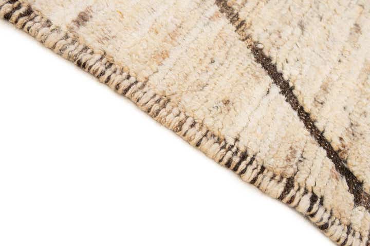 4' 2 x 6' 7 Hand Knotted Moroccan Wool Rug