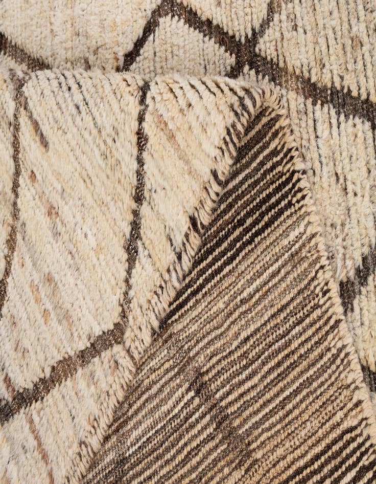 Detail image of 4' 2 x 6' 7  Hand Knotted Moroccan Wool Rug