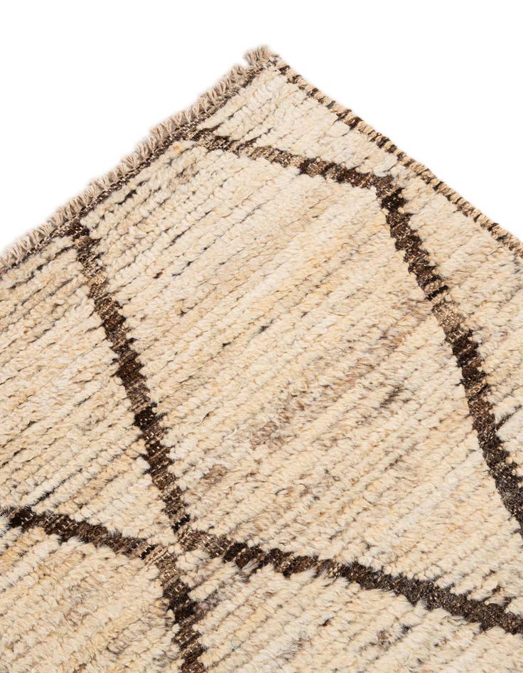 Detail image of 4' 2 x 6' 7  Hand Knotted Moroccan Wool Rug