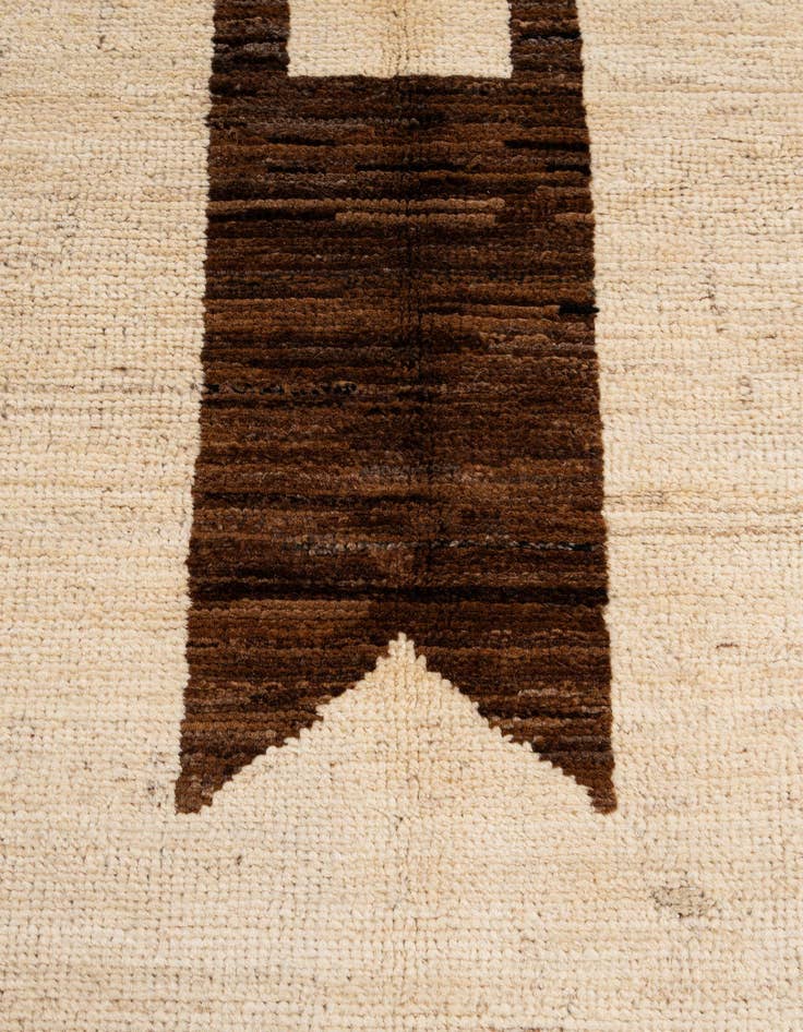 Detail image of 4' 11 x 6' 7  Hand Knotted Moroccan Wool Rug