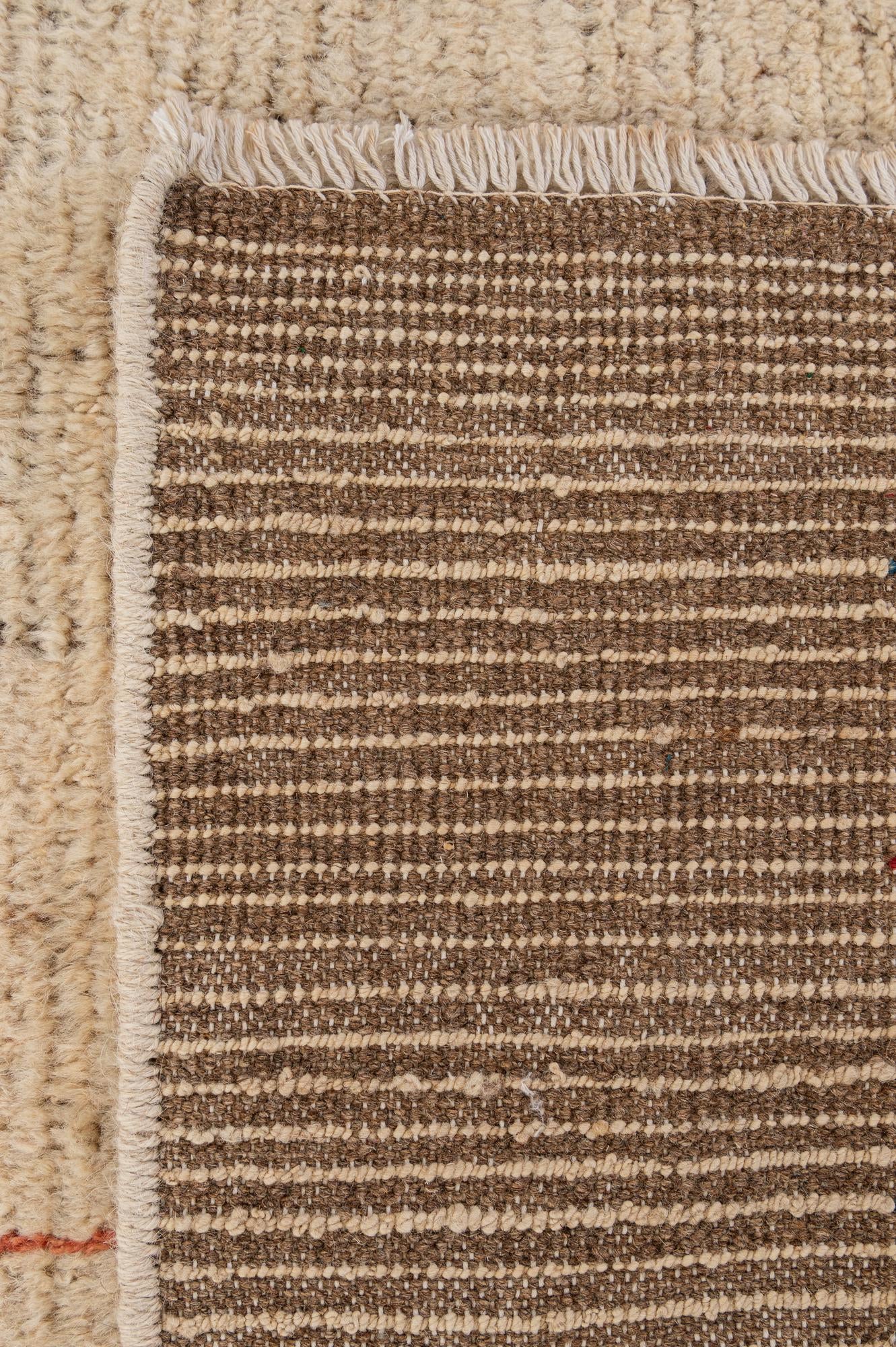 5' 6 x 7' 8 Hand Knotted Moroccan Wool Rug