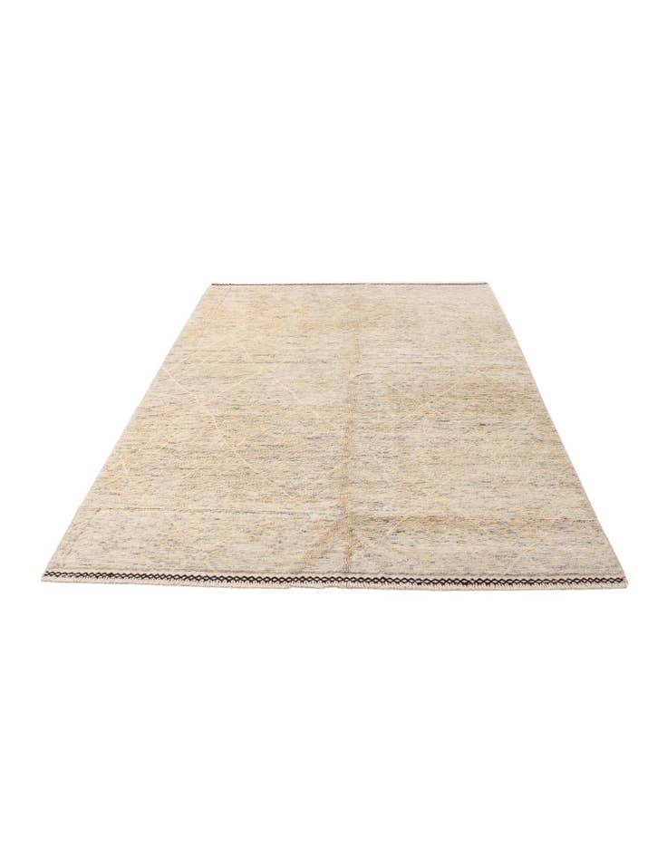 Detail image of 5' 1 x 8' Hand Knotted Moroccan Wool Rug