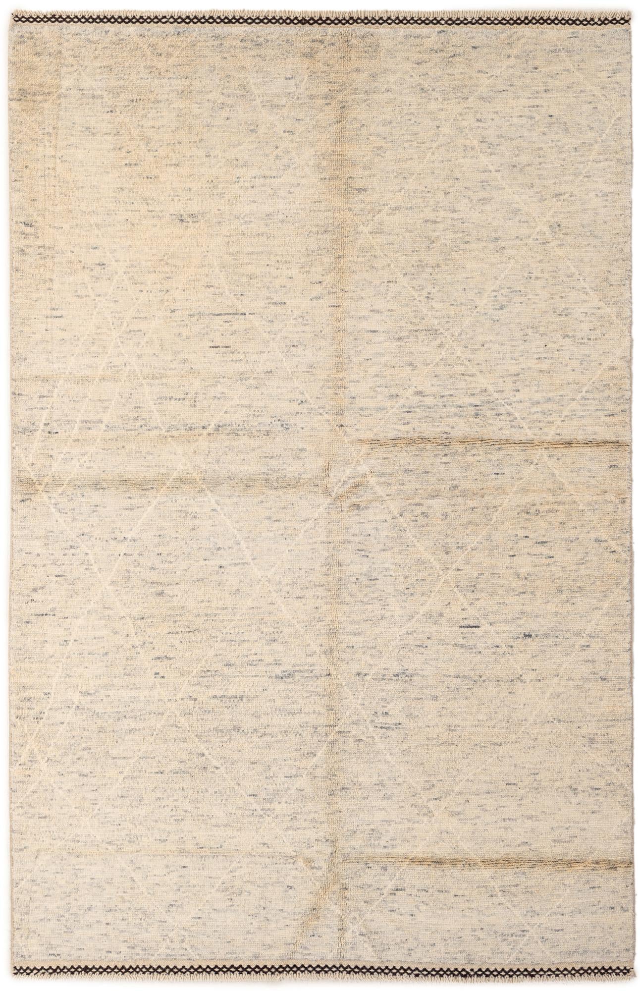 5' 1 x 8' Hand Knotted Moroccan Wool Rug