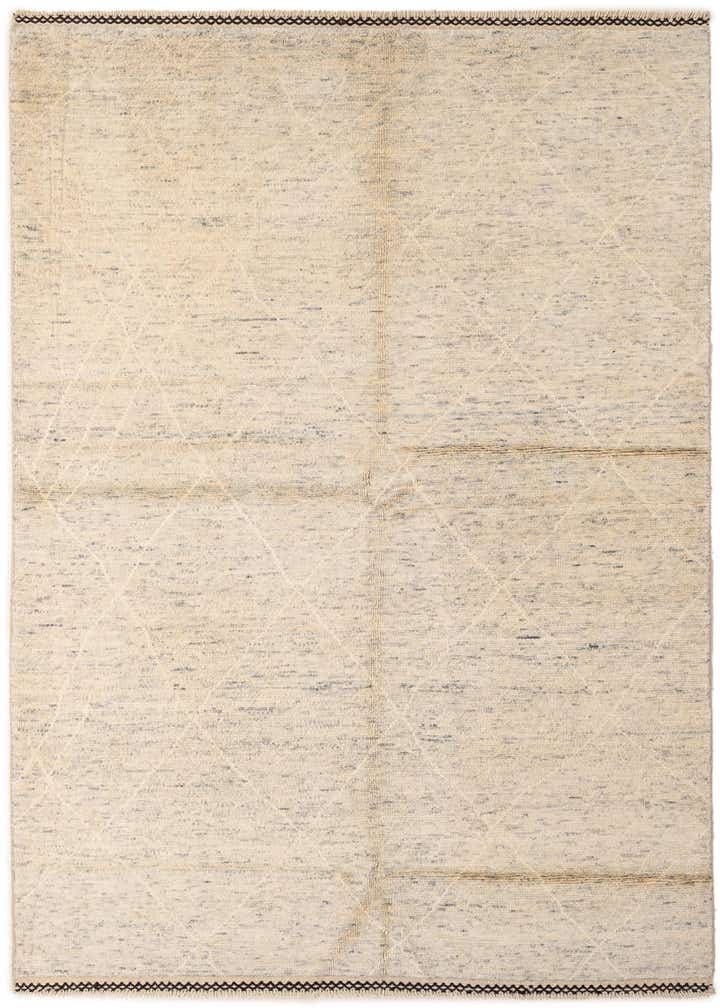 5' 1 x 8' Hand Knotted Moroccan Wool Rug