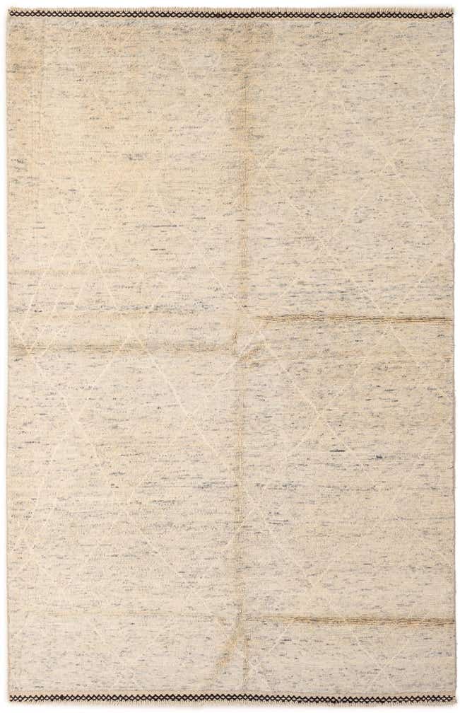 5' 1 x 8' Hand Knotted Moroccan Wool Rug