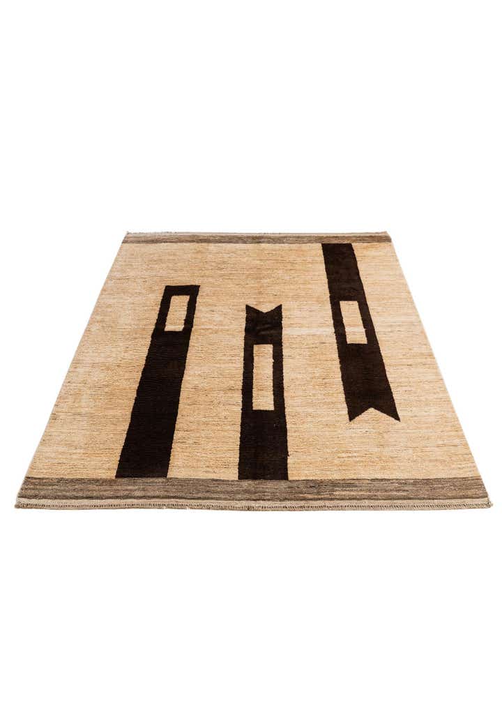 5' 5 x 7' 10 Hand Knotted Moroccan Wool Rug