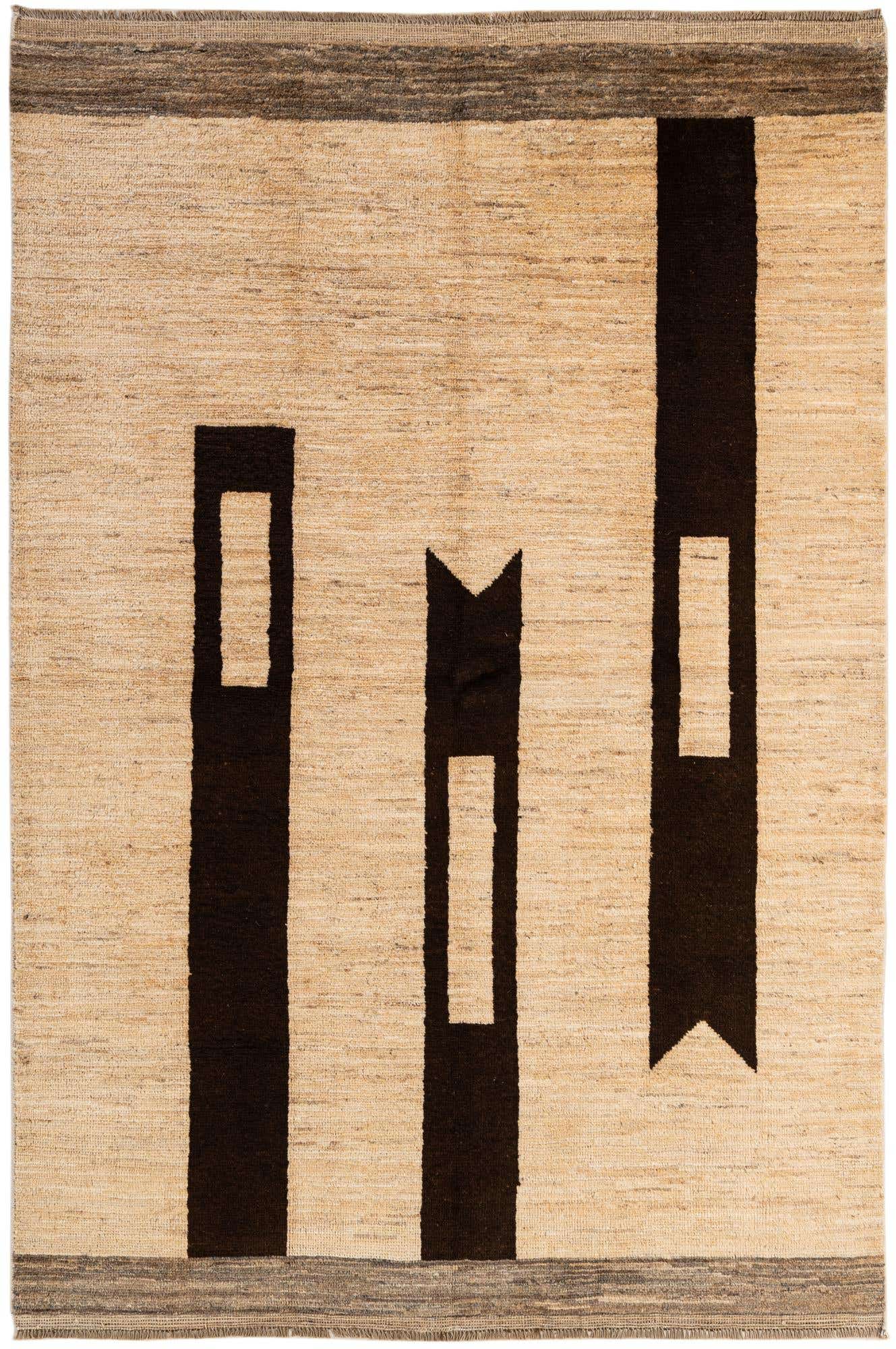 5' 5 x 7' 10 Hand Knotted Moroccan Wool Rug