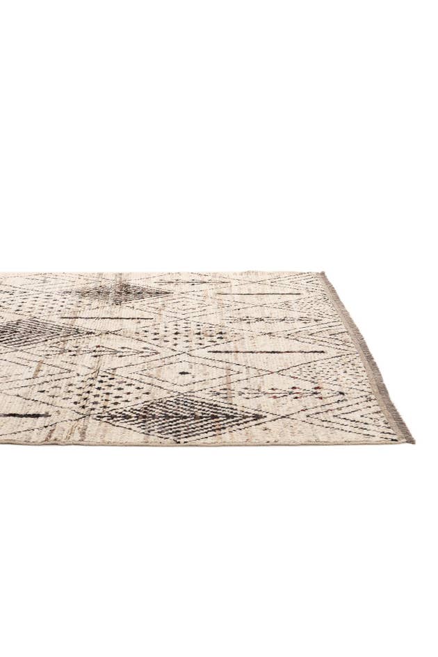 Detail image of 5' 10 x 7' 7 Hand Knotted Moroccan Wool Rug