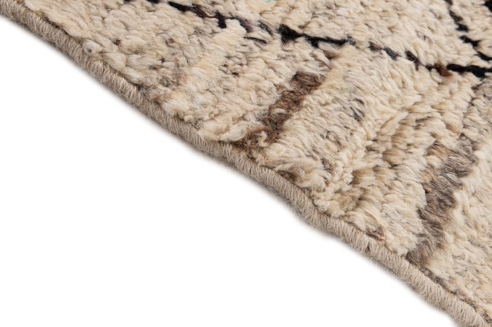 5' 10 x 7' 7 Hand Knotted Moroccan Wool Rug