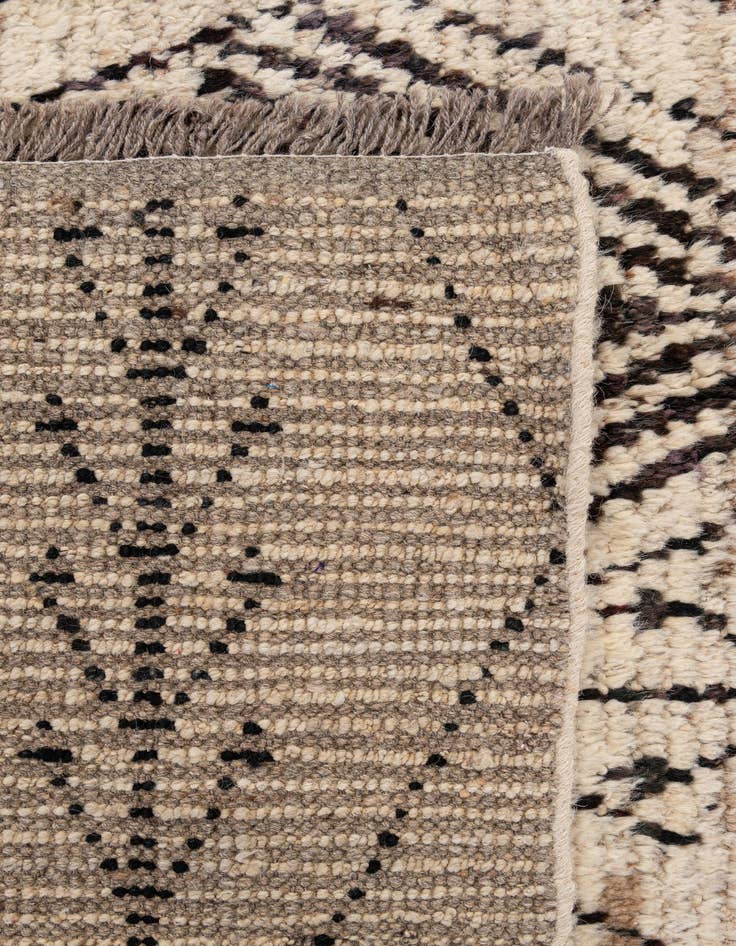 Detail image of 5' 10 x 7' 7  Hand Knotted Moroccan Wool Rug