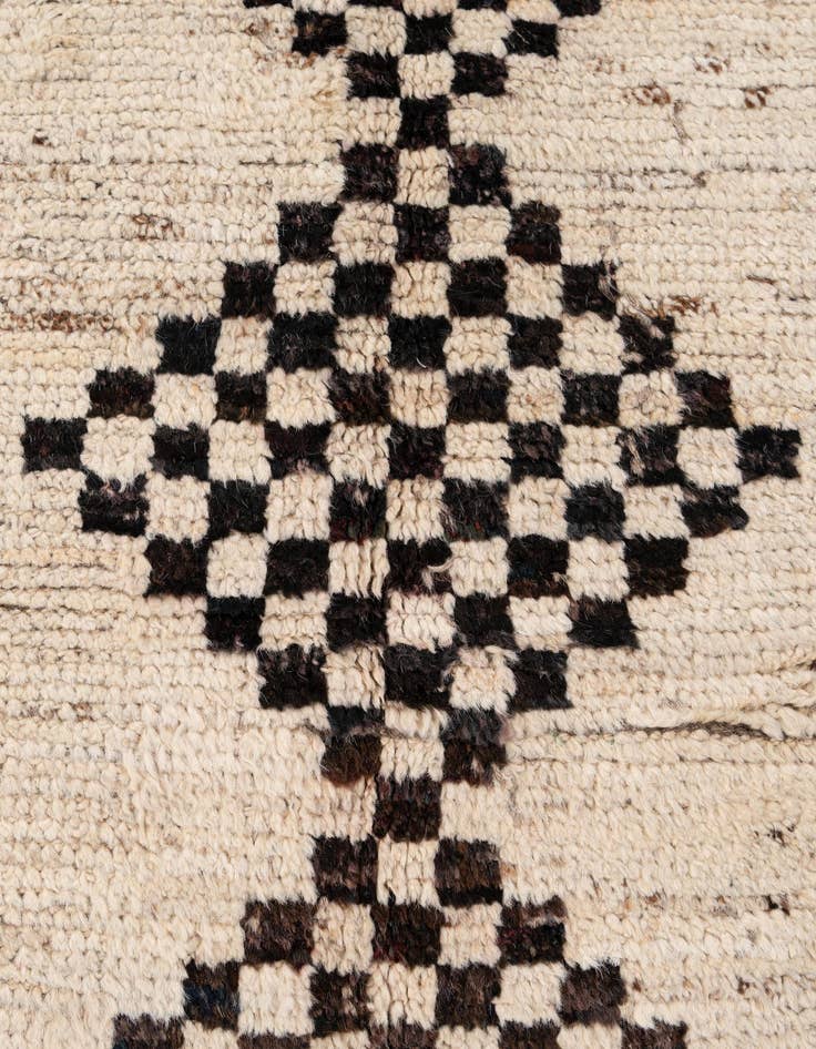 Detail image of 5' 8 x 7' 7  Hand Knotted Moroccan Wool Rug