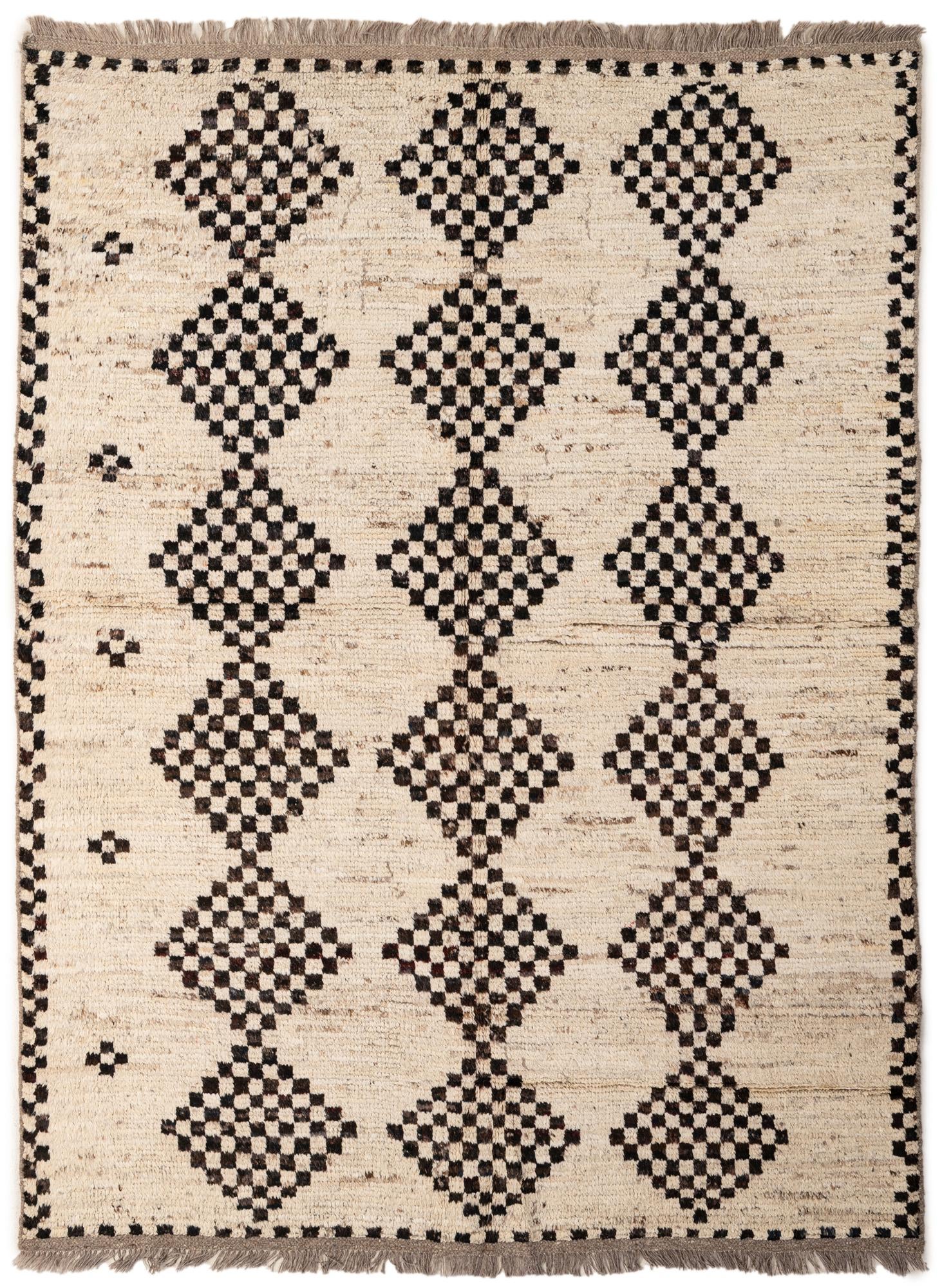 5' 8 x 7' 7 Hand Knotted Moroccan Wool Rug