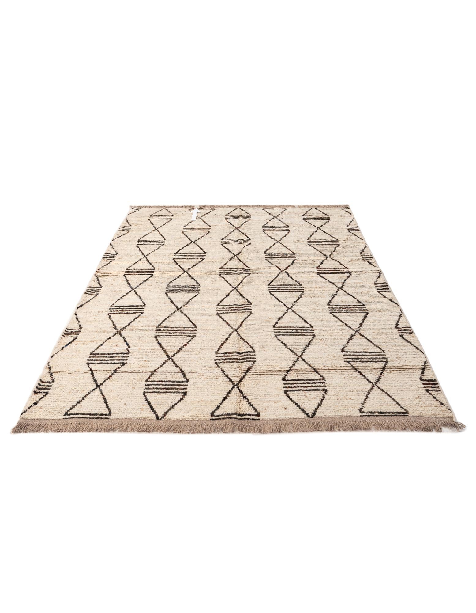 5' 8 x 7' 7 Hand Knotted Moroccan Wool Rug