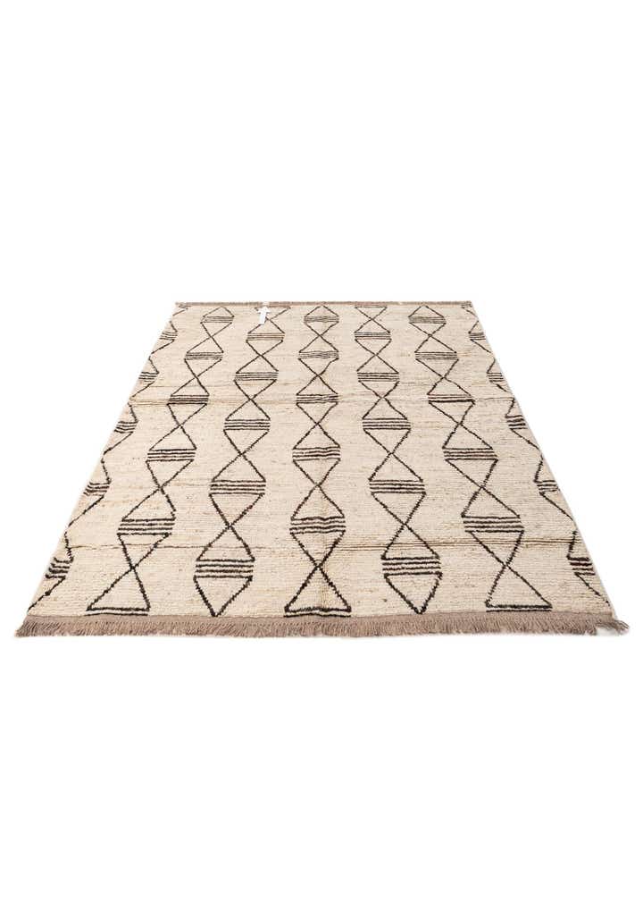 5' 8 x 7' 7 Hand Knotted Moroccan Wool Rug