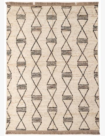 5' 8 x 7' 7 Hand Knotted Moroccan Wool Rug