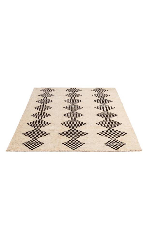 Detail image of 5' 7 x 7' 7 Hand Knotted Moroccan Wool Rug